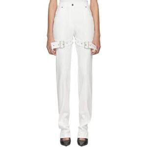 KREIST High Rise Buckled Jeans Thigh Buckle Strap Avant Garde, Sz 2/4 New W Tags